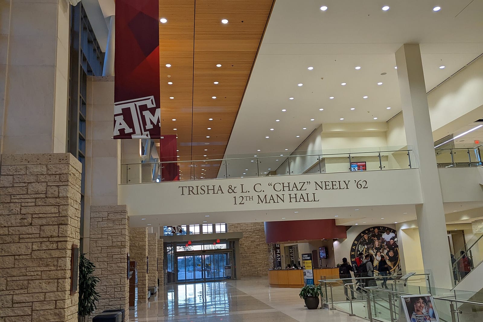 The main hall inside the Memorial Student Center at Texas A&M